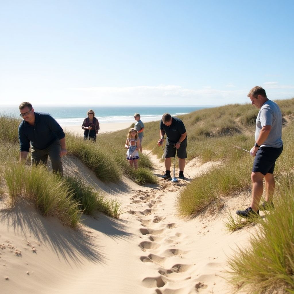 Community beach planting day